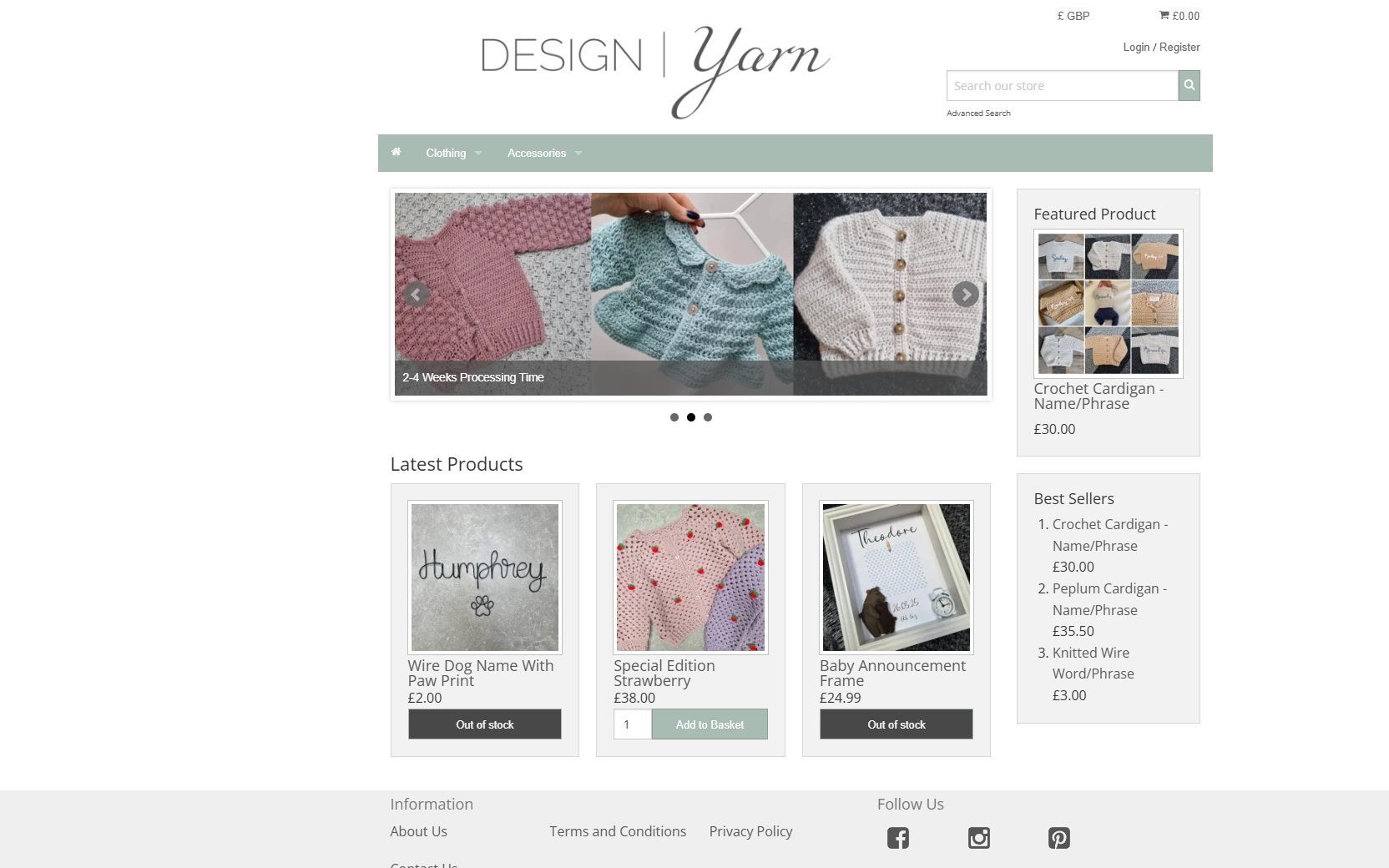 Screenshot of DesignYarn